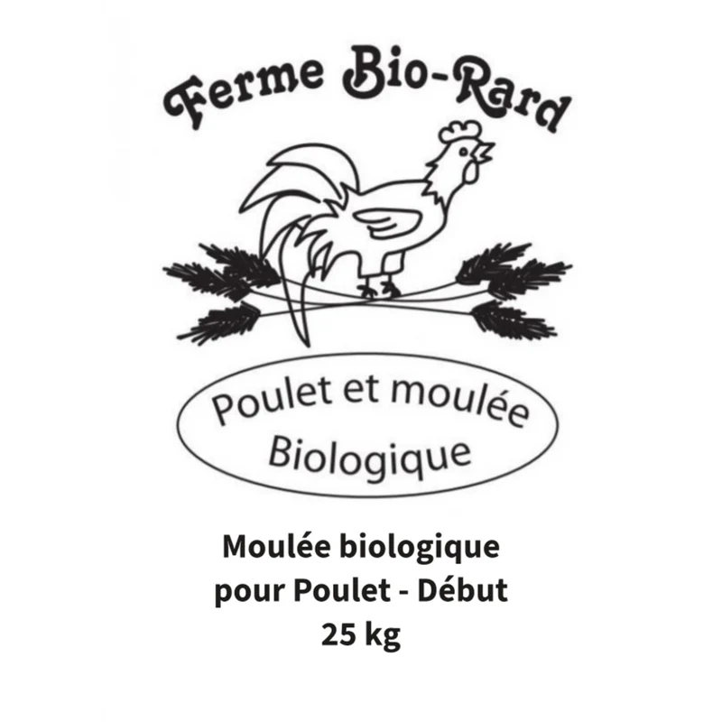 Moulée Biologique de Début pour Poulets de Chair Bio-Rard