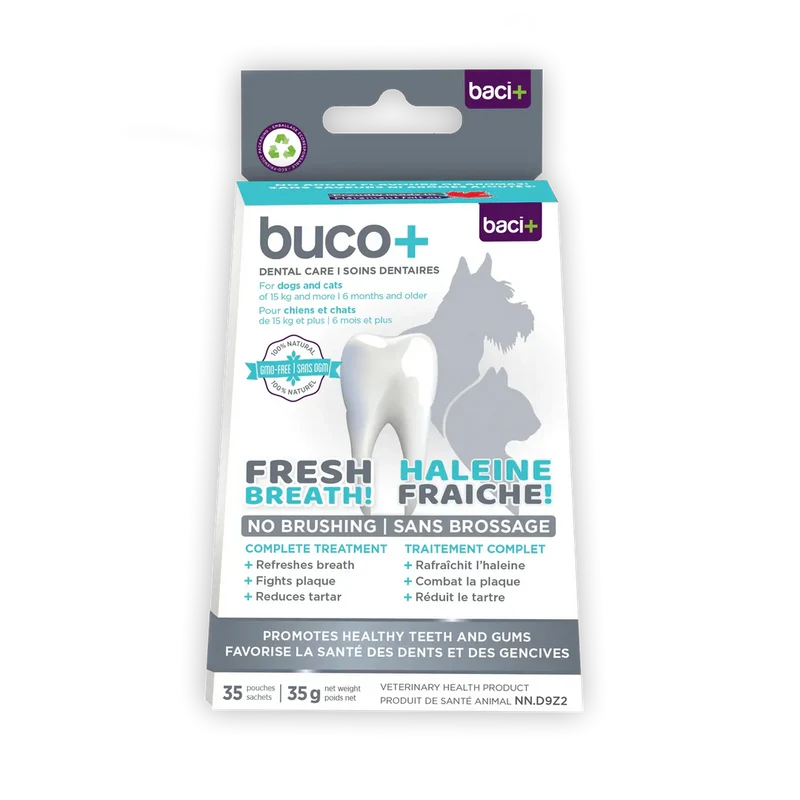 Buco+ - Soins Dentaires Sans Brossage pour Chiens de 15kg et Plus