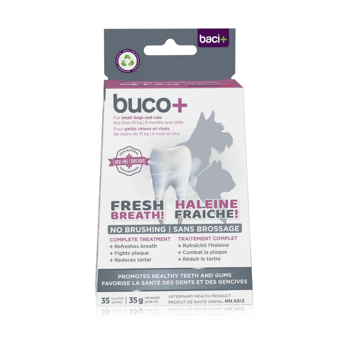 Buco+ - Soins Dentaires Sans Brossage pour Chats et Petits Chiens