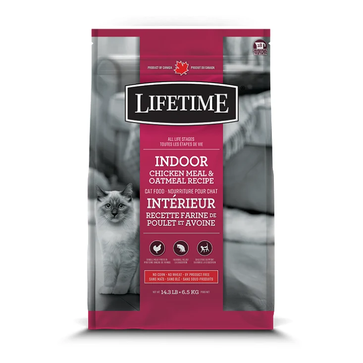 Nourriture pour Chats d'Intérieur au Poulet & Avoine