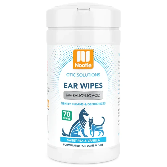 Lingettes Humides Nettoyantes pour Oreilles aux Pois de Senteur et Vanille - Nootie
