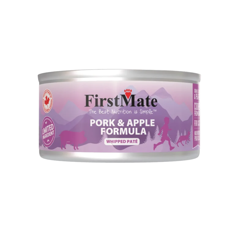 Conserve pour chat First Mate ingrédients limités Formule Porc et pomme