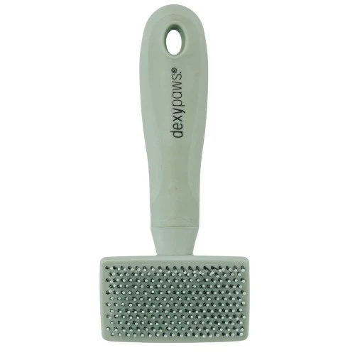 Dexypaws Brosse démêlante douce à pointes de plastique (Slicker)
