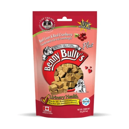 Benny Bully's Gâteries pour chat - Foie boeuf & canneberges - 25 gr