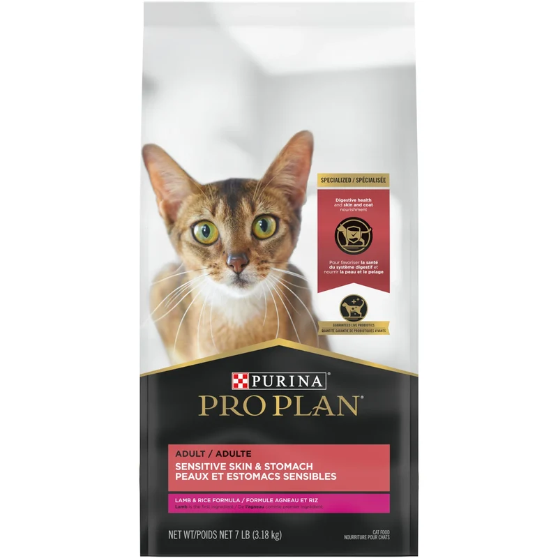 Purina - Pro Plan - Chat - Adulte - Peaux et Estomacs Sensibles - Agneau et Riz