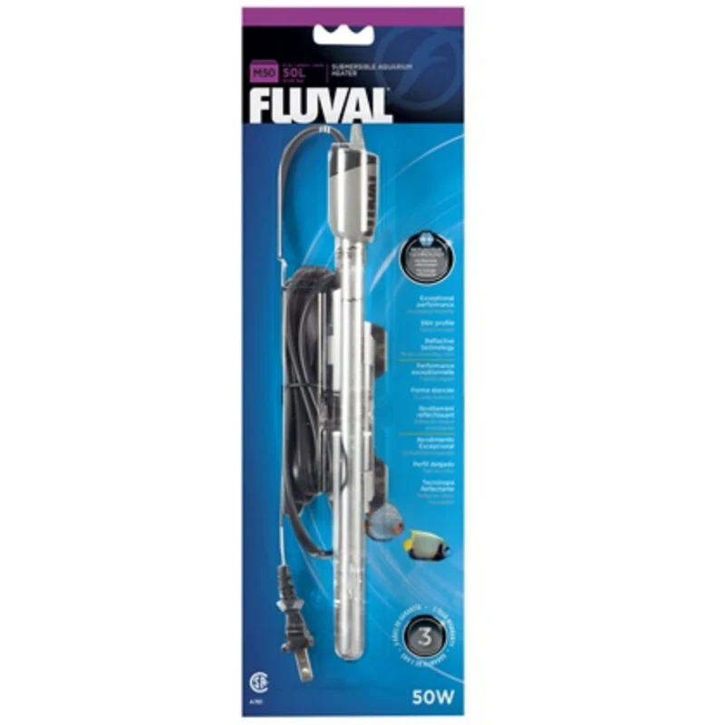 FLUVAL "M" 50 Watt Submersible Heater, 50 L (15 US Gal)