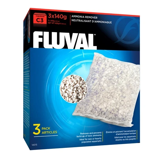 Fluval Ammonia remover for C3 Power Filters, 3 Pack