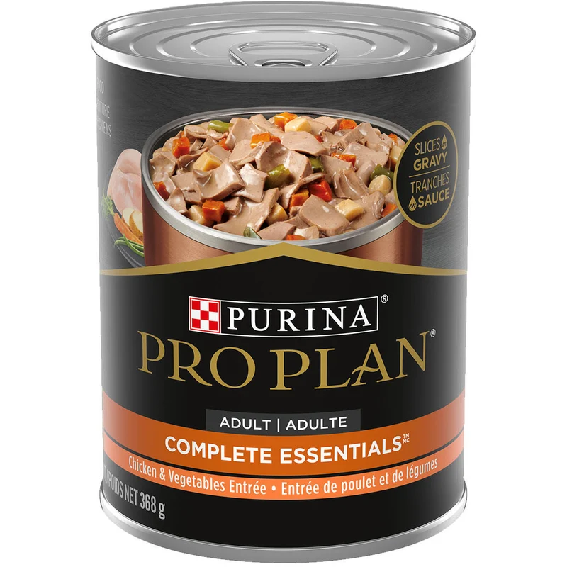 Conserve au Poulet & Légumes en Sauce pour Chiens Adultes