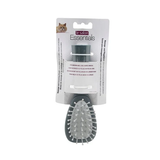 Le Salon Essentials Cat Massage & Grooming Brush, Small