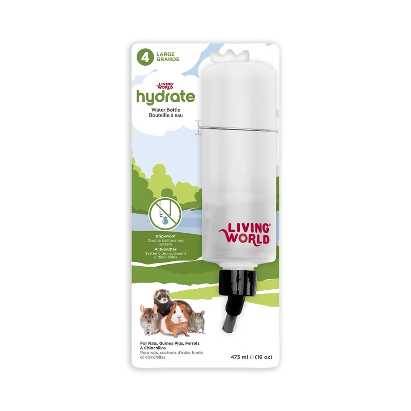 Living World Guinea Pig Bottle with hanger, 473ml (16 oz)