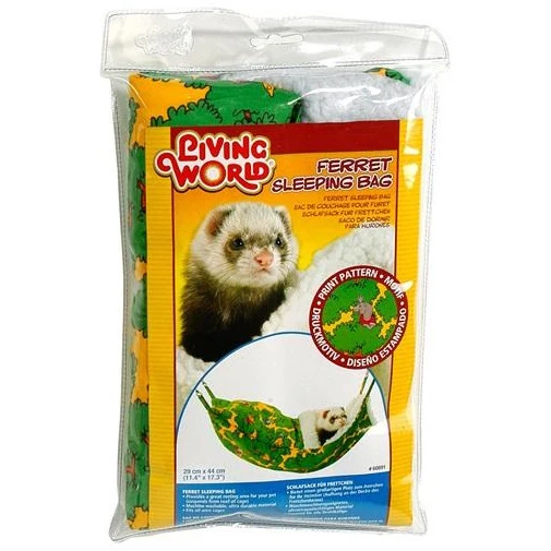 Living World Ferret Sleeping Bag Green 29 x 44 cm (12 x 17.5 in)