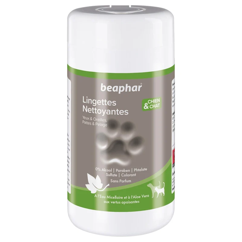 Lingettes nettoyantes à l'aloe vera