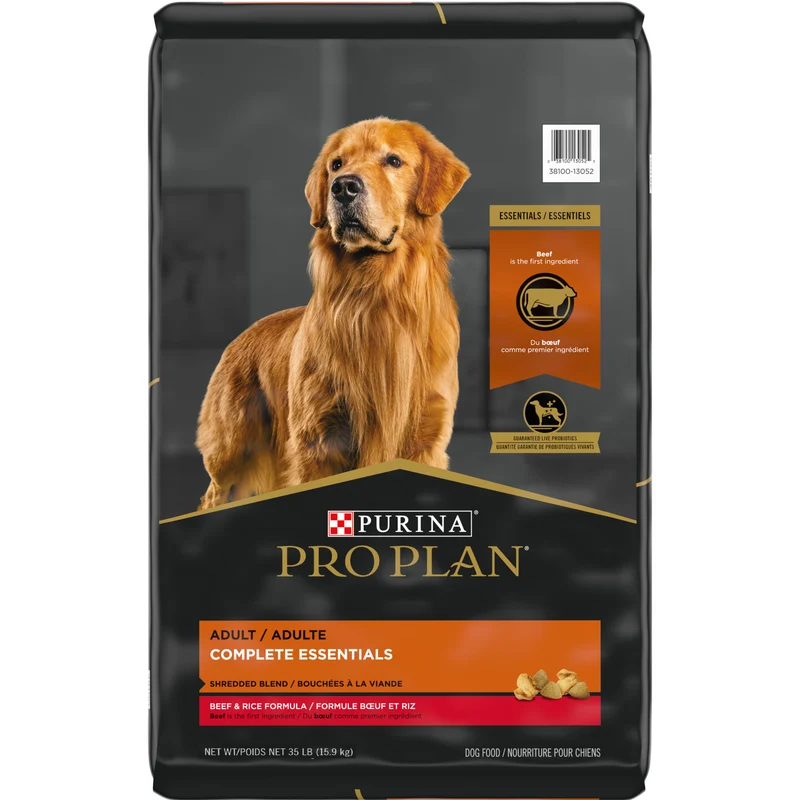 Nourriture au Boeuf & Riz avec Bouchées à la Viande Chiens Adultes Toutes Races
