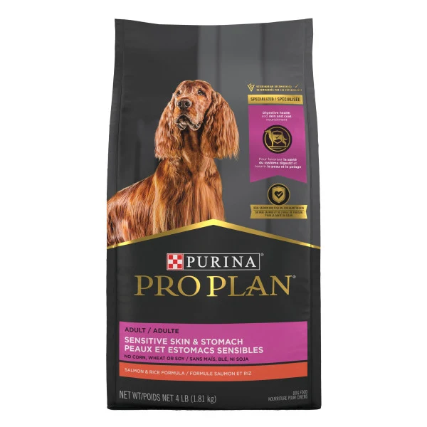 Nourriture Peaux et Estomacs Sensibles au Saumon & Riz pour Chiens Adultes de Toutes Races