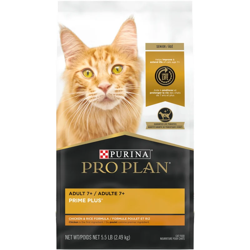 Nourriture au Poulet & Riz pour Chats Séniors 7+