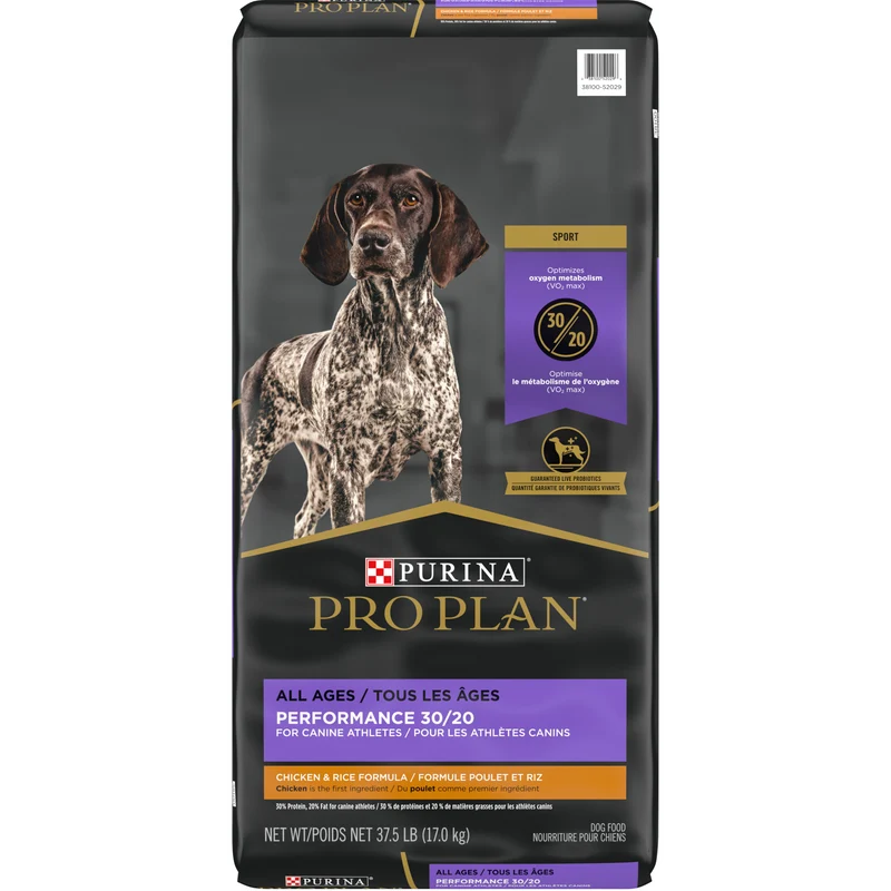 Nourriture Performance 30/20 au Poulet & Riz pour Chiens Actifs de Toutes Étapes de Vie