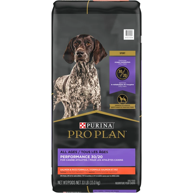 Nourriture Performance 30/20 au Saumon & Riz pour Chiens Actifs de Toutes Étapes de Vie