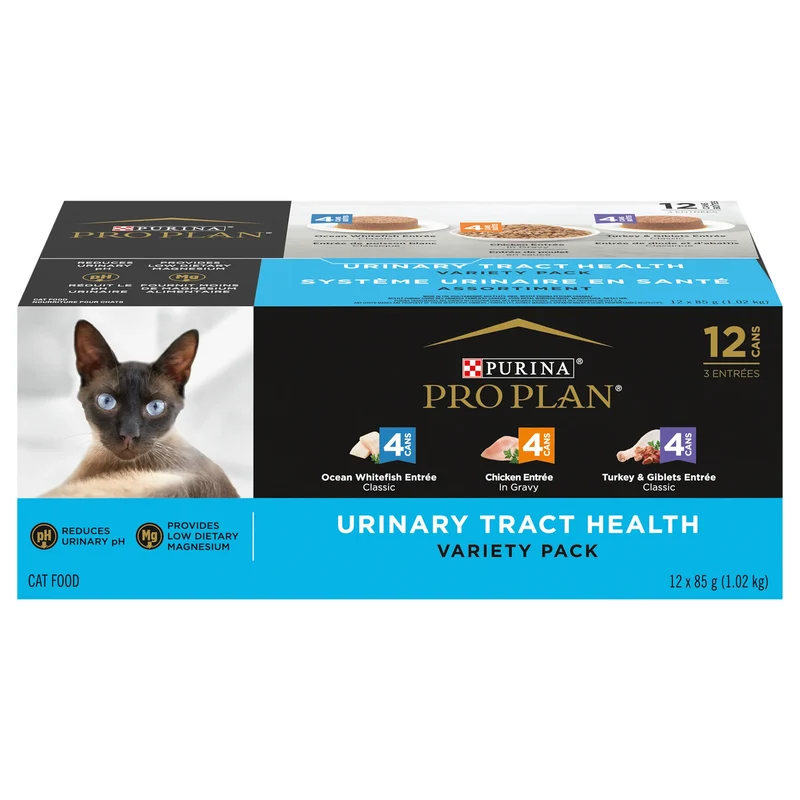Purina - Pro Plan - Chat - Assortiment de Conserve - Santé Urinaire - 12x85g