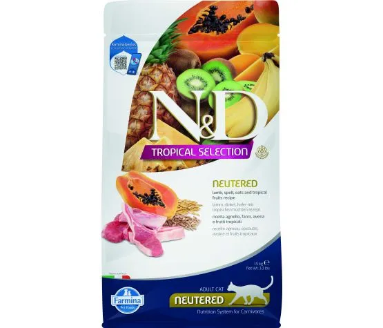 Farmina - N&D - Chat - Tropical Selection - Adulte Stérilisé - Agneau - 3.3lb