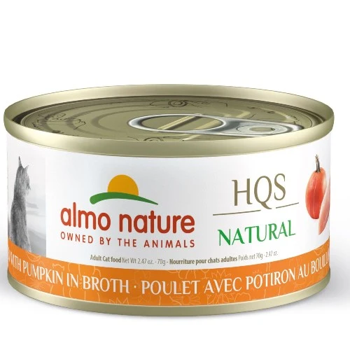 Almo Nature HQS Natural chat - Poulet avec potiron au bouillon
