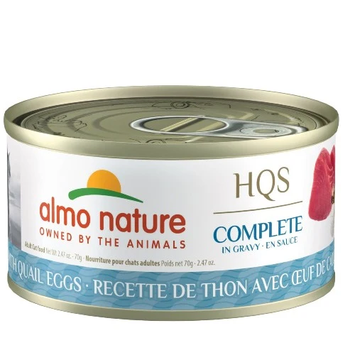 Almo Nature HQS Complete Chat - Thon et oeuf de caille en sauce 70 gr