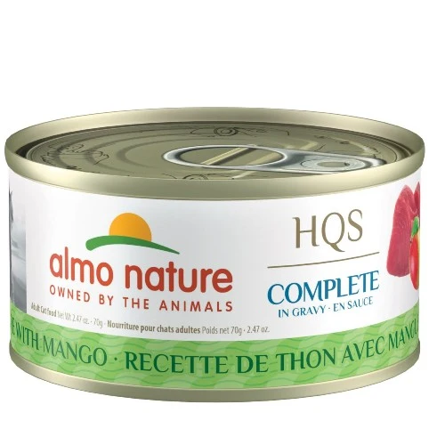 Almo Nature HQS Complete Chat - Thon et mangue en sauce 70 gr