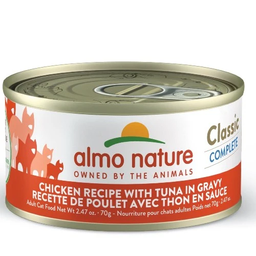 Almo Classic Complete Chat - Poulet avec thon en sauce 70 gr