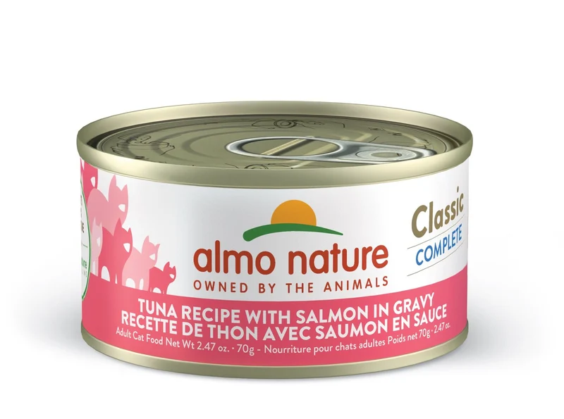 Almo Nature - Conserve Chat - Classic Complete - Thon avec saumon en sauce - 70gr