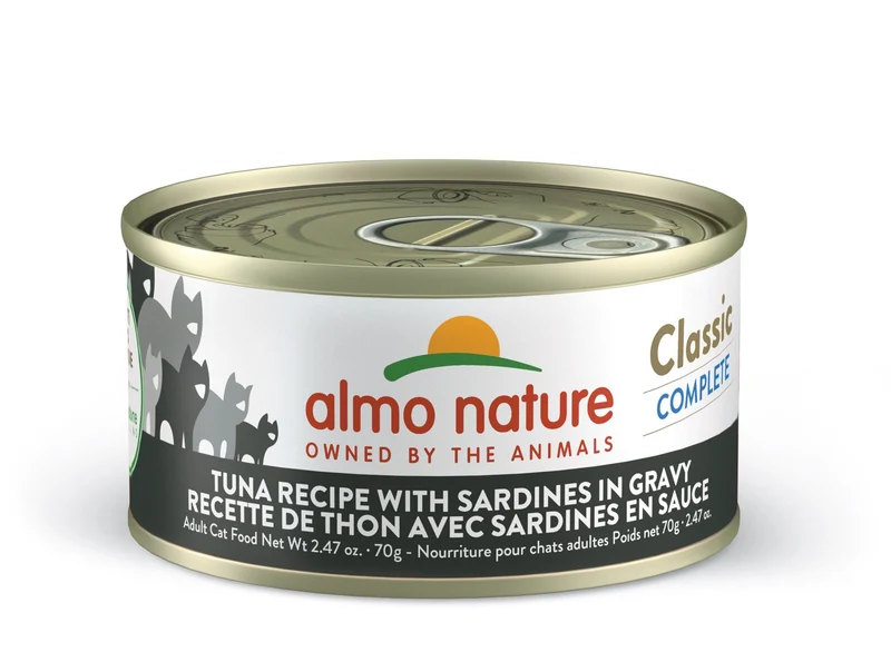 Almo Nature - Conserve Chat - Classic Complete - Thon avec sardines en sauce - 70gr