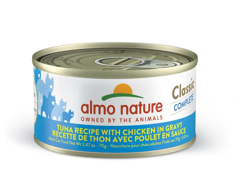 Almo Nature - Conserve Chat - Classic Complete - Thon avec poulet en sauce - 70gr