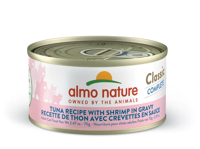 Almo Nature - Conserve Chat - Classic Complete - Thon avec crevettes en sauce - 70gr