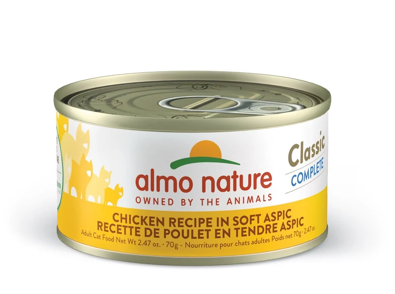 Almo Nature - Conserve Chat - Classic Complete - Poulet et tendre aspic - 70gr