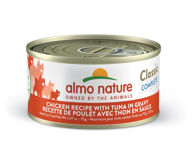 Almo Nature - Conserve Chat - Classic Complete - Poulet avec thon en sauce - 70gr