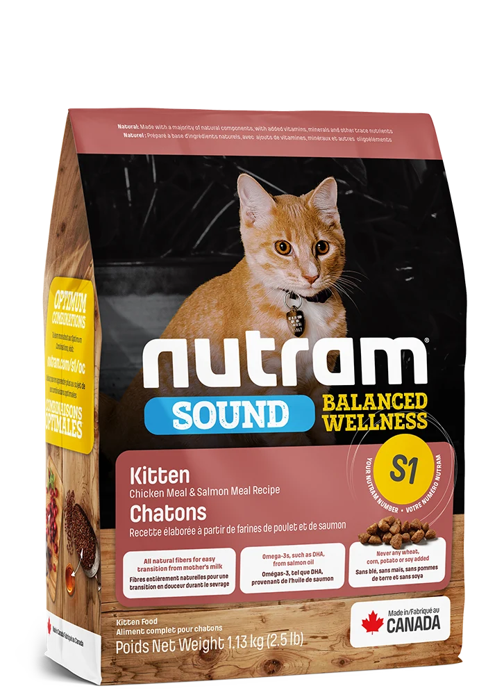Nutram - Sound - S1 - Poulet Saumon - Chaton