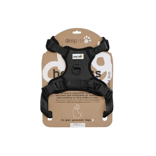 Dexypaws Harnais sans traction pour chien, Noir
