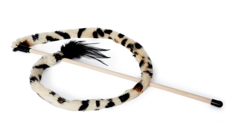 BUD'Z - Serpentin sur Bâton 45″ - Léopard - Jouet - Chat