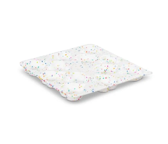 Messy Mutts - Moule à Biscuit - 12 Coeurs - 1oz - Confetti