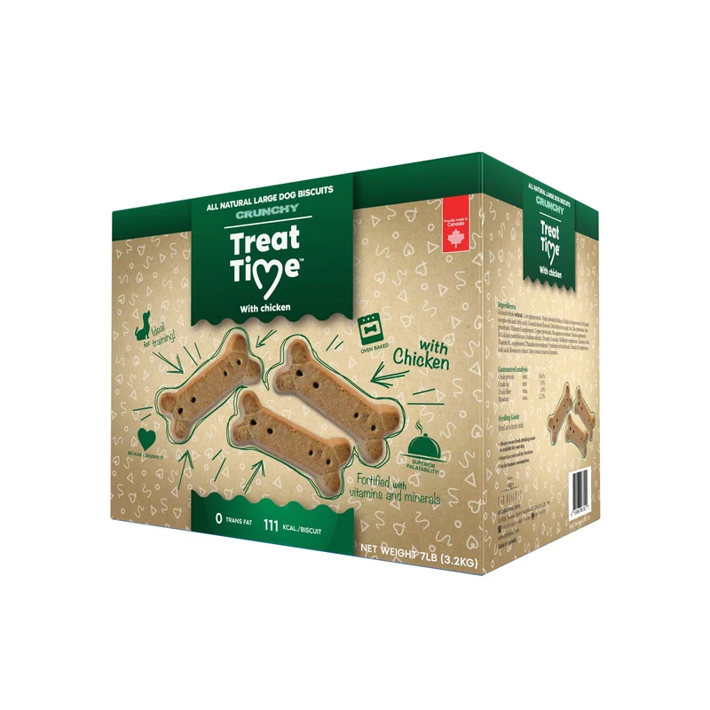 Boîte de Biscuits Larges au Poulet