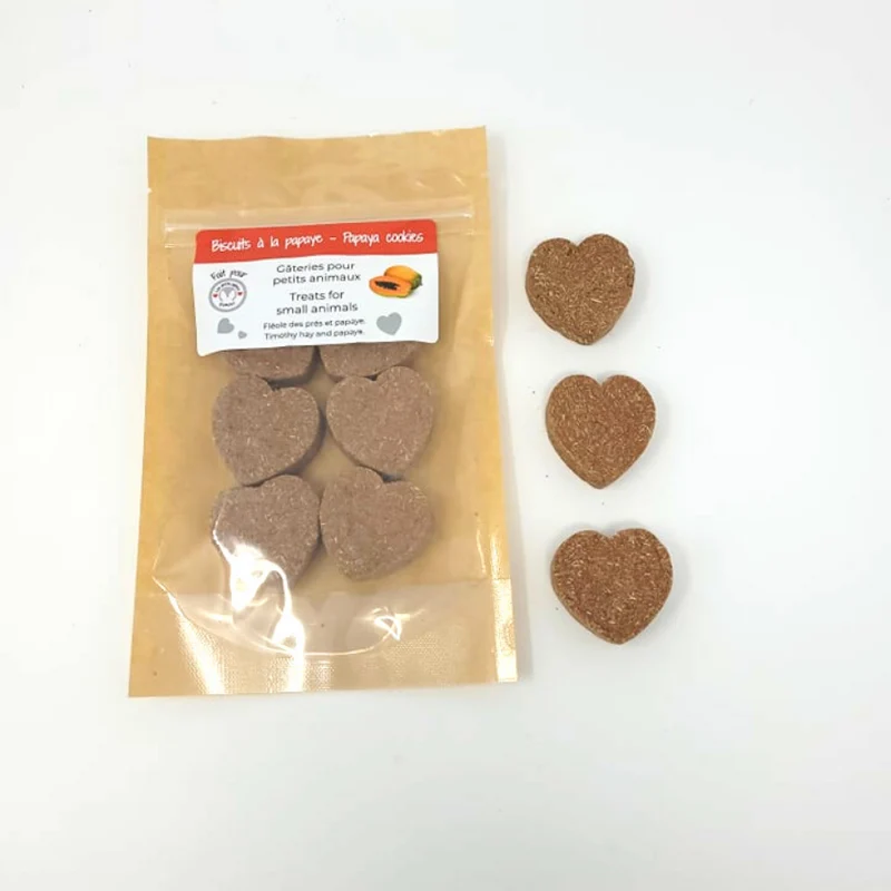 Les Petits Lapins D'Amour - Biscuits à la Papaye - 6 Unités - Lapin