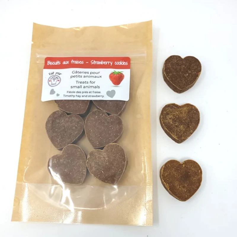 Les Petits Lapins D'Amour - Biscuits aux Fraises - 6 Unités - Lapin