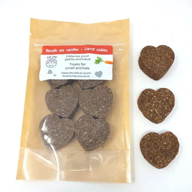Les Petits Lapins D'Amour - Biscuits aux Carottes - 6 Unités - Lapin