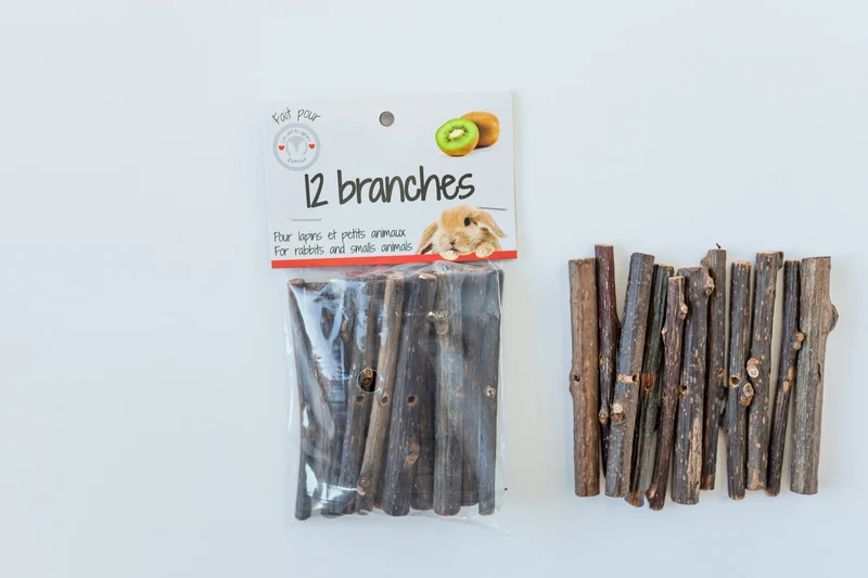 Les Petits Lapins D'Amour - Branches de Kiwi - 12 Unités - Lapin