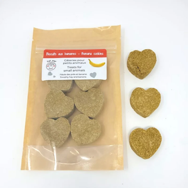 Les Petits Lapins D'Amour - Biscuits aux Bananes - 6 Unités - Lapin
