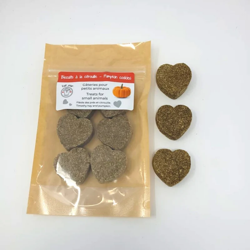 Les Petits Lapins D'Amour - Biscuits à la Citrouille - 6 Unités - Lapin