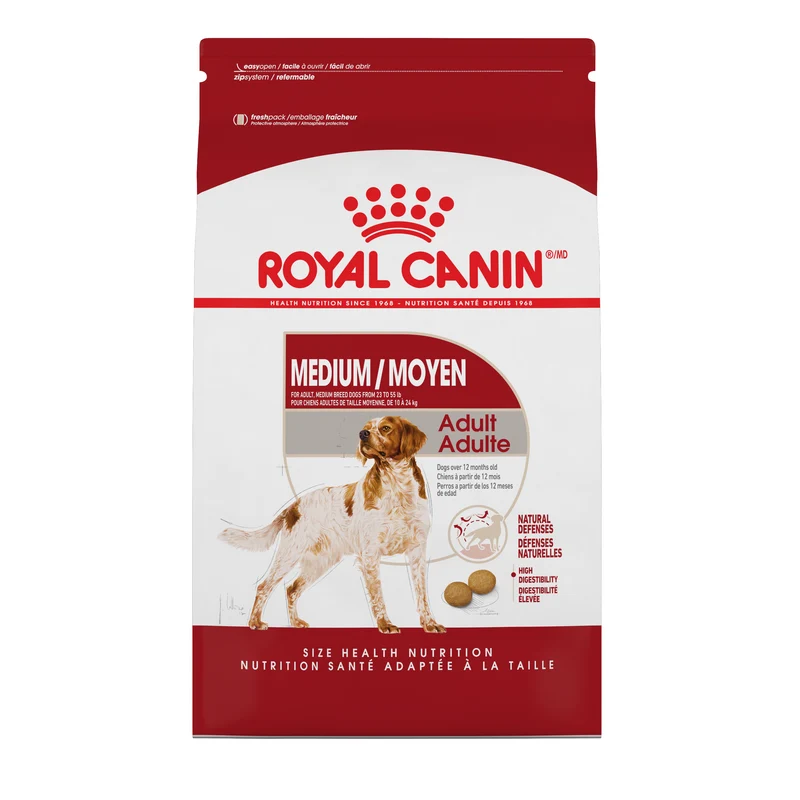 Nourriture pour Chiens Adultes de Moyennes Races