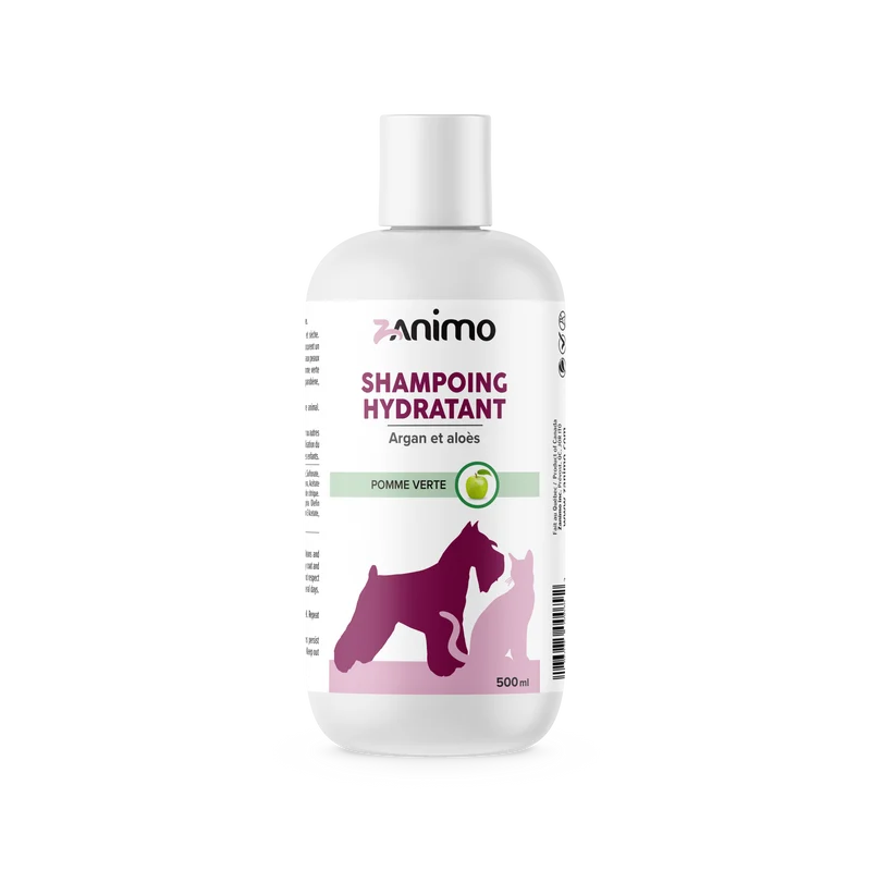 Shampoing Hydratant à l'Argan, Aloès & Pomme Verte - Zanimo