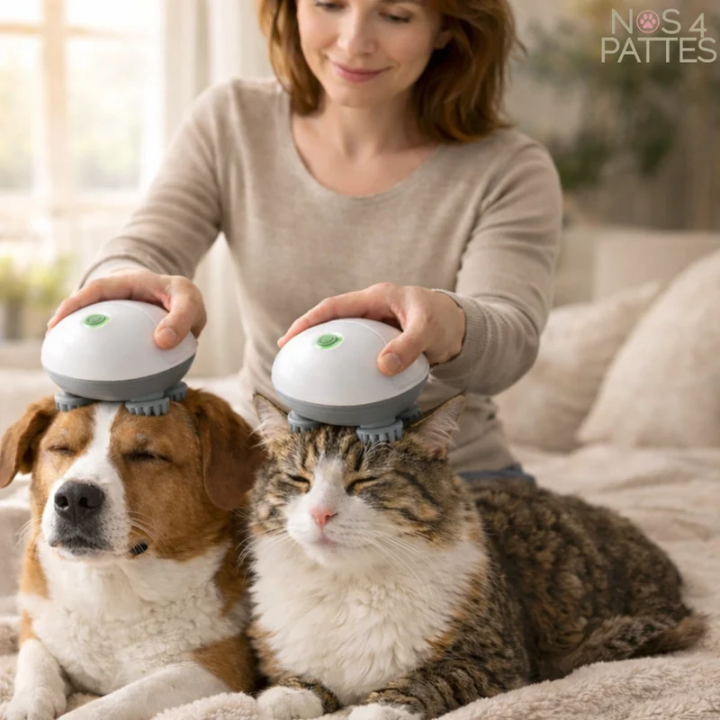 Masseur Relaxant pour Chien & Chat – Soulage le stress et les tensions