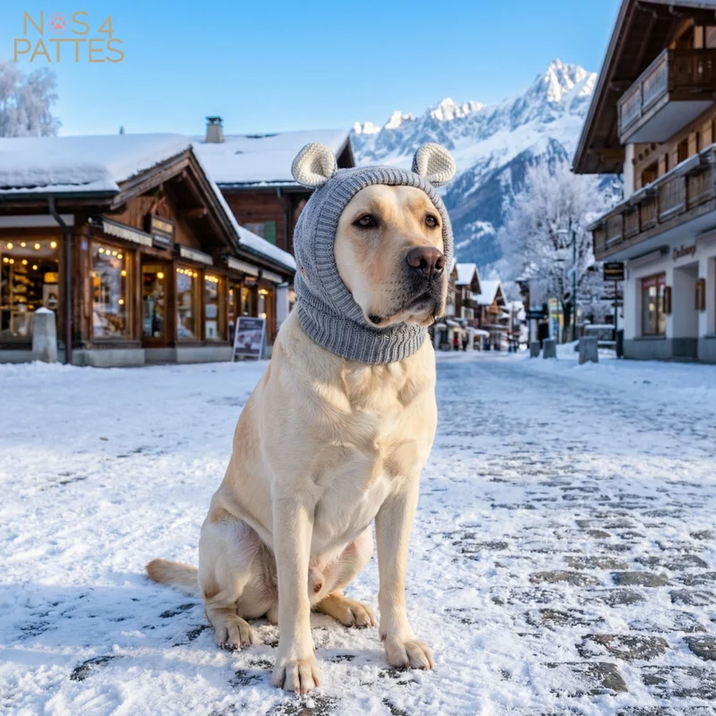 Bonnet d’Hiver pour Chien – Oreilles de Lapin