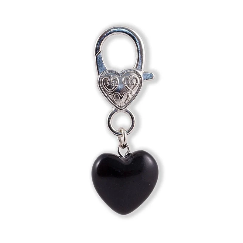 Pendentif protection chien & chat – Obsidienne noire