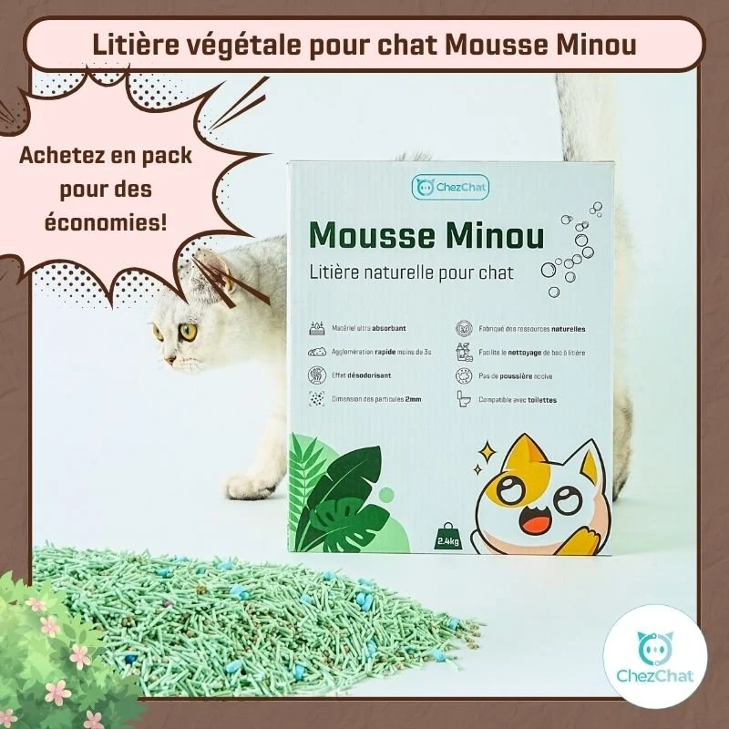 [PACK 20KG] Litière naturelle et écologique Mousse Minou
